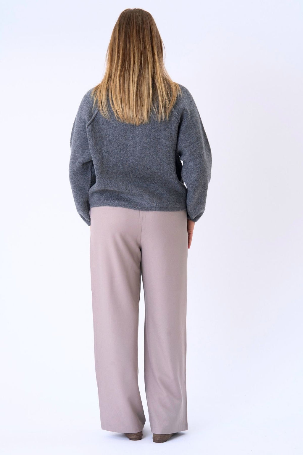 Cremallera de punto Selma - Gris