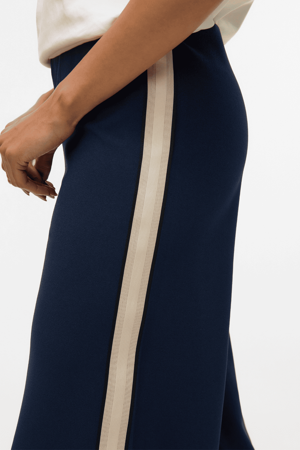 Berlin MW Wide Panel Pant - Navy Blazer