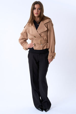 Julieta Short Jacket - Khaki