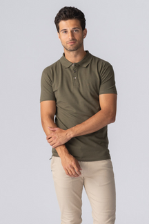 Muscle Polo Shirt - Army Green