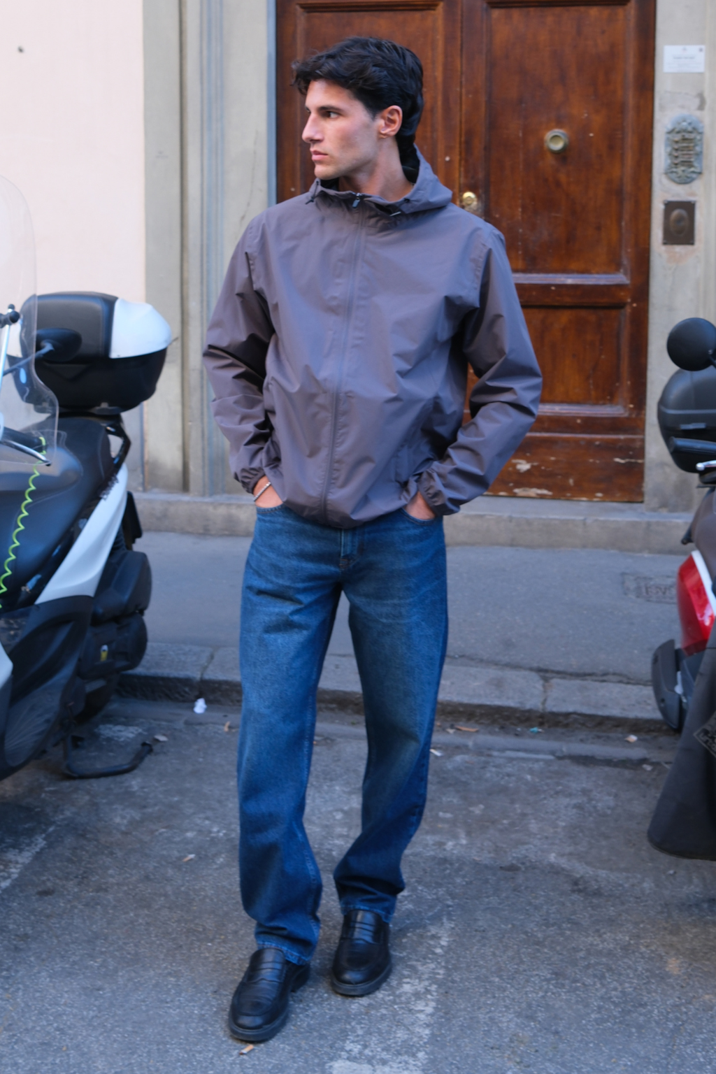 Windbreaker - gris oscuro