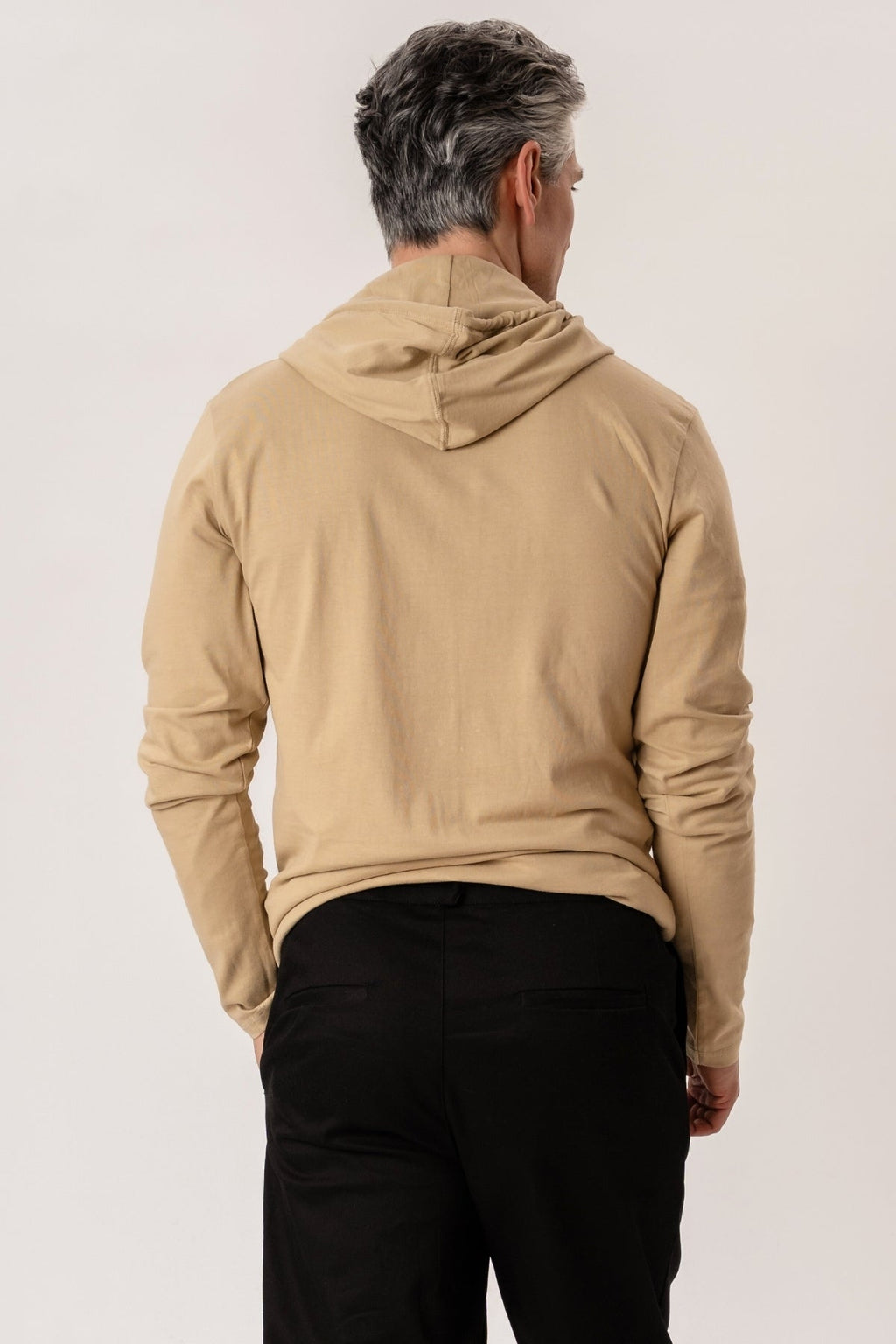 Sudadera con capucha ligera - caqui