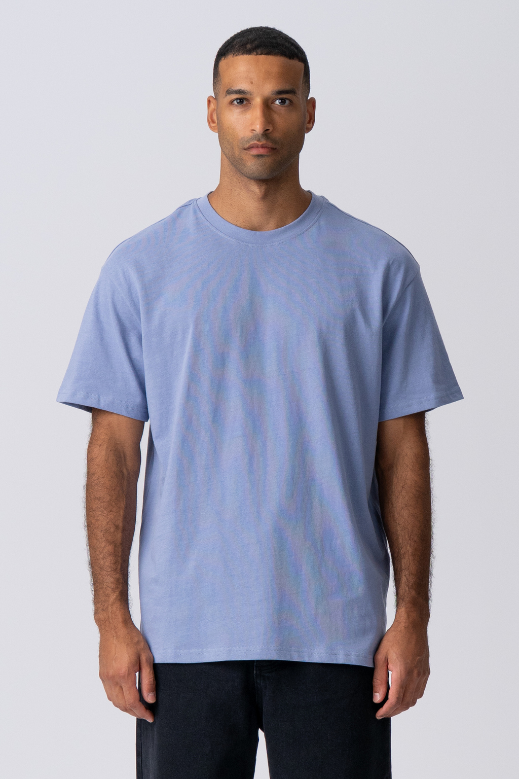 Pesado Oversized Camiseta - Viola Blue