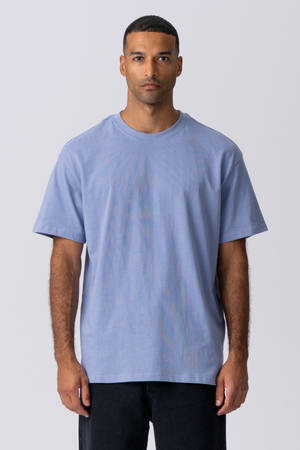 Pesado Oversized Camiseta - Viola Blue