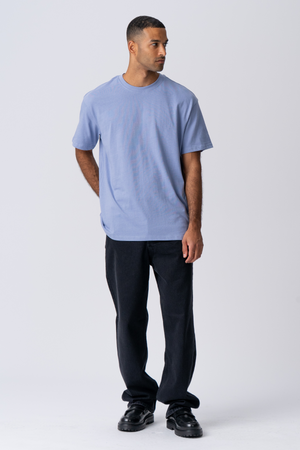 Pesado Oversized Camiseta - Viola Blue