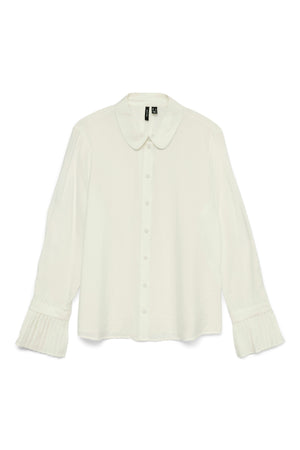 Camisa Plissi - Blanco Nieve