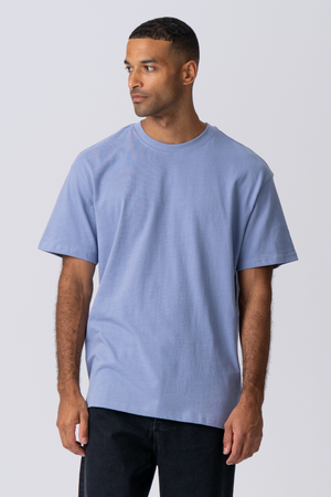 Pesado Oversized Camiseta - Viola Blue