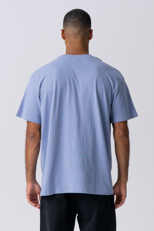 Pesado Oversized Camiseta - Viola Blue