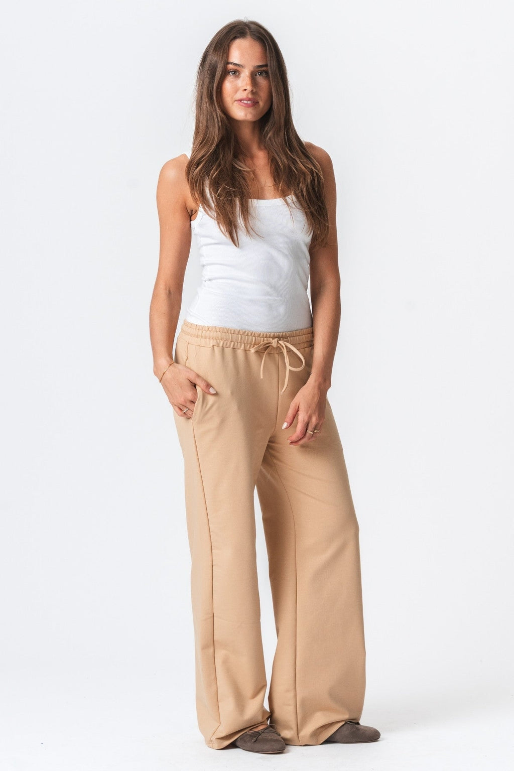 Sweatpants Wide - Sand