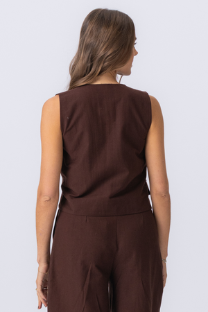 Chaleco de Melissa - Brown