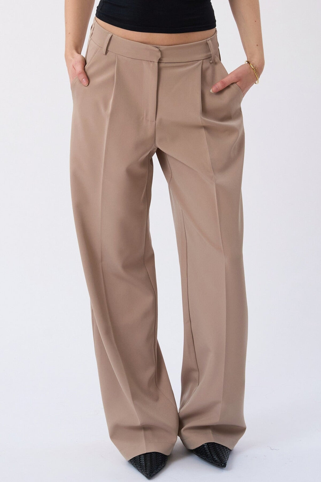 Mila ancho Pants - Beige
