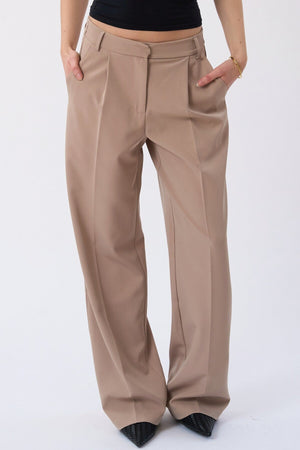Mila ancho Pants - Beige