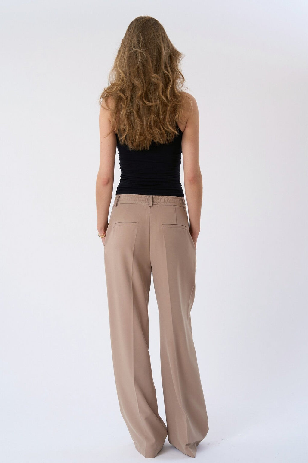 Mila ancho Pants - Beige