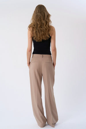 Mila ancho Pants - Beige