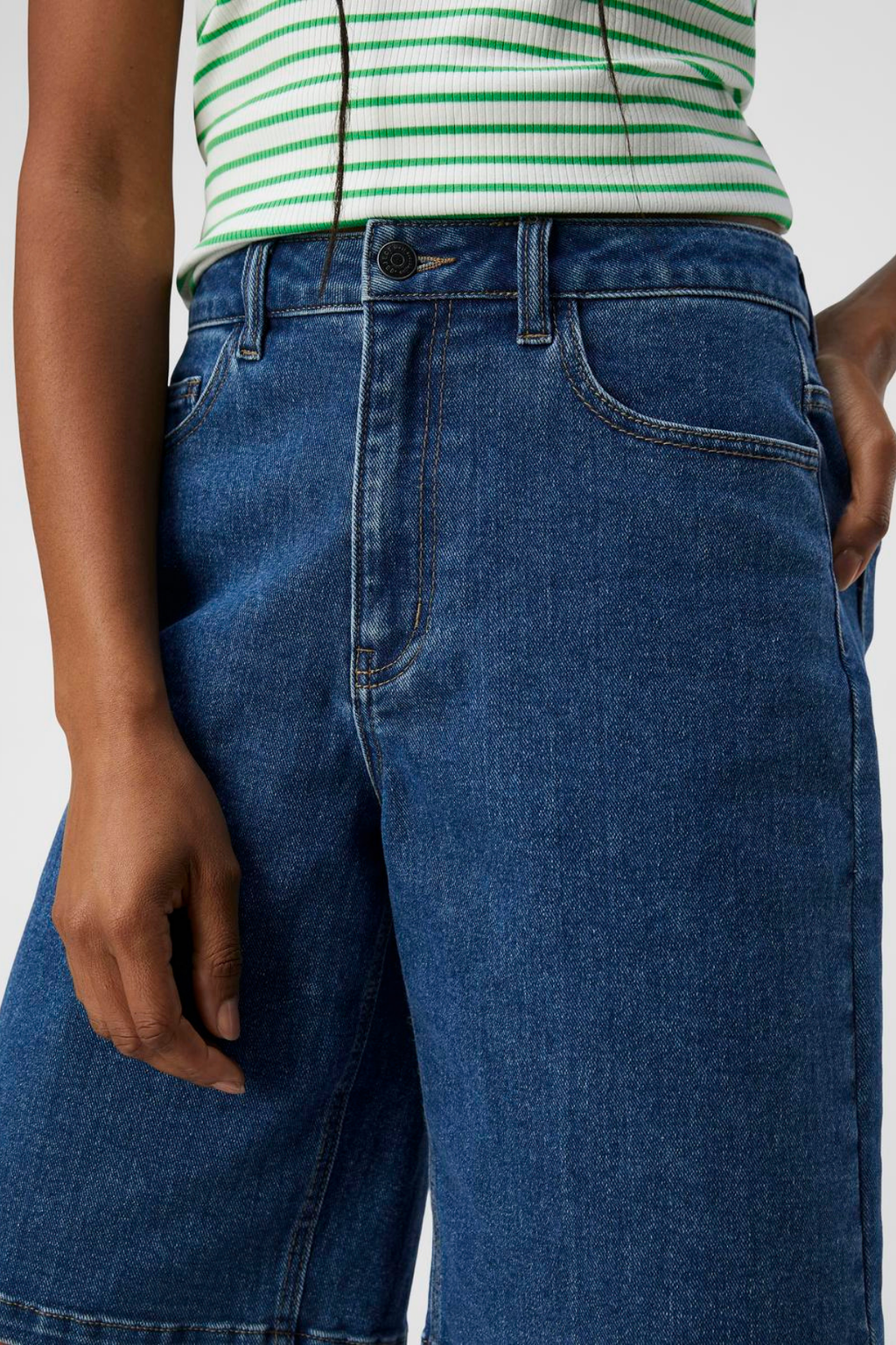 Denim de Carol Shorts - mezclilla azul medio