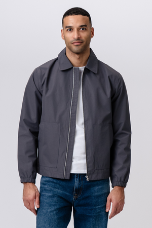 Short Zip Jacket - Grey