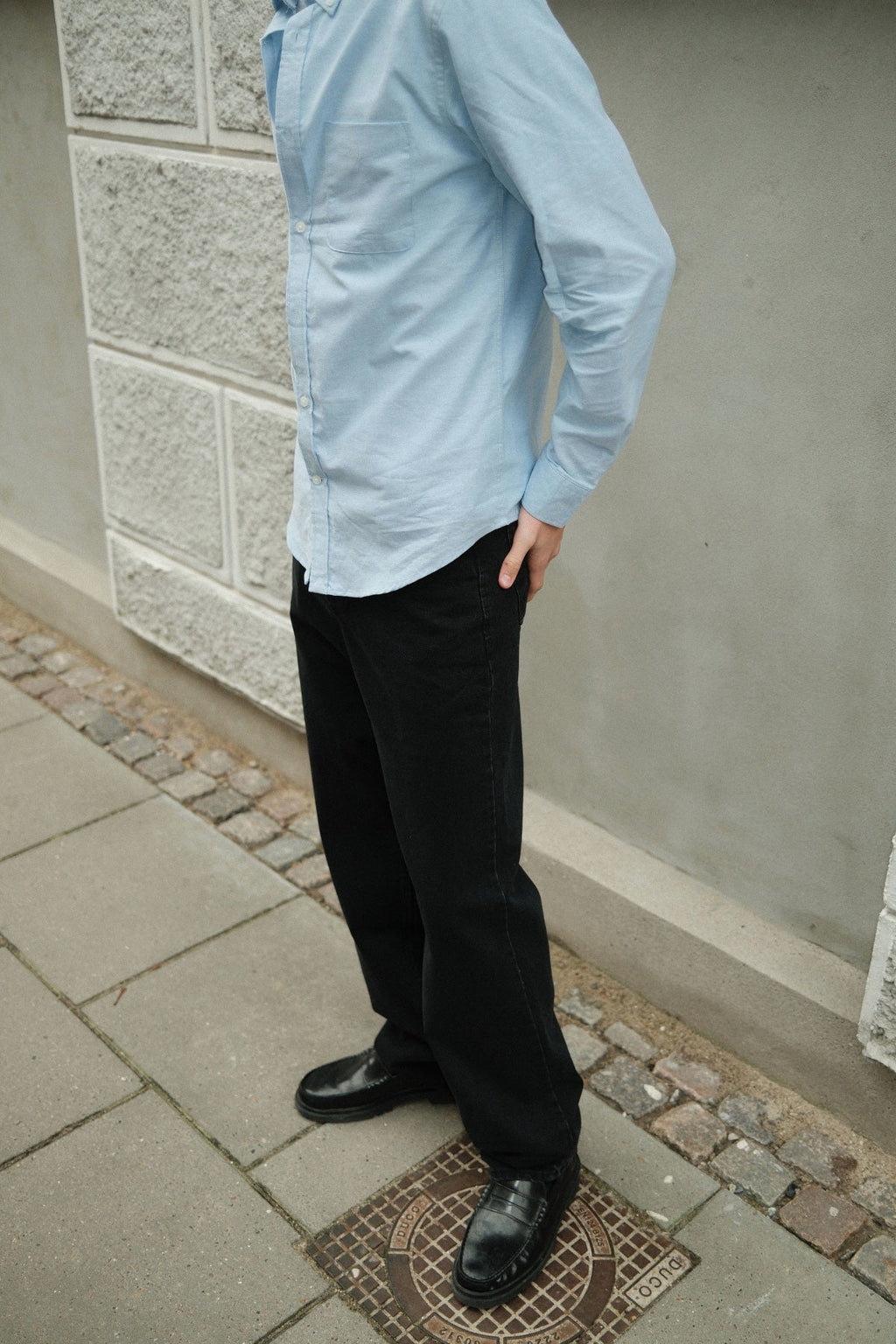 Vaqueros holgados - Denim negro