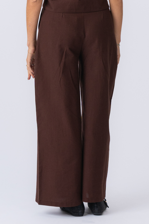 Melissa Wide Pants - Brown