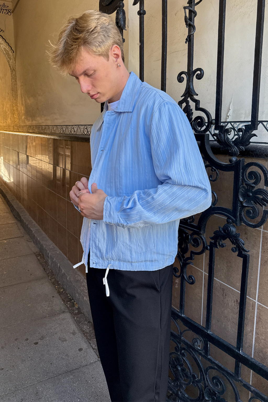 Ezra Jacket - Light Blue