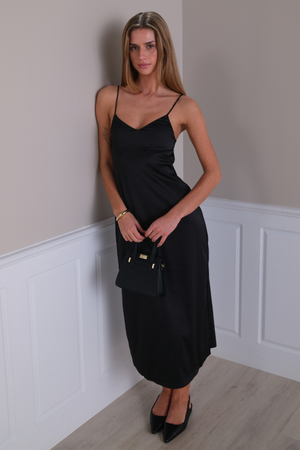 Elina Strap Dress - Black