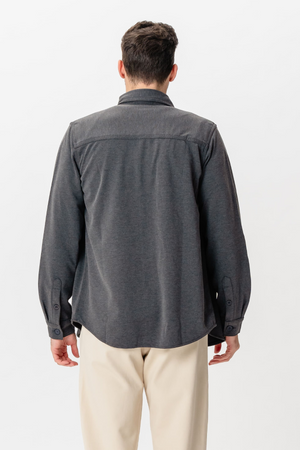 Performance Regular Overshirt - Carbón