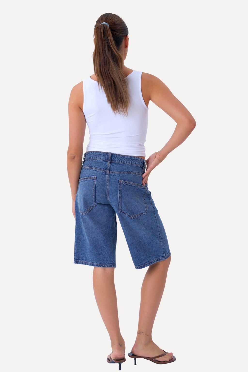 Denim Shorts - Medium blue