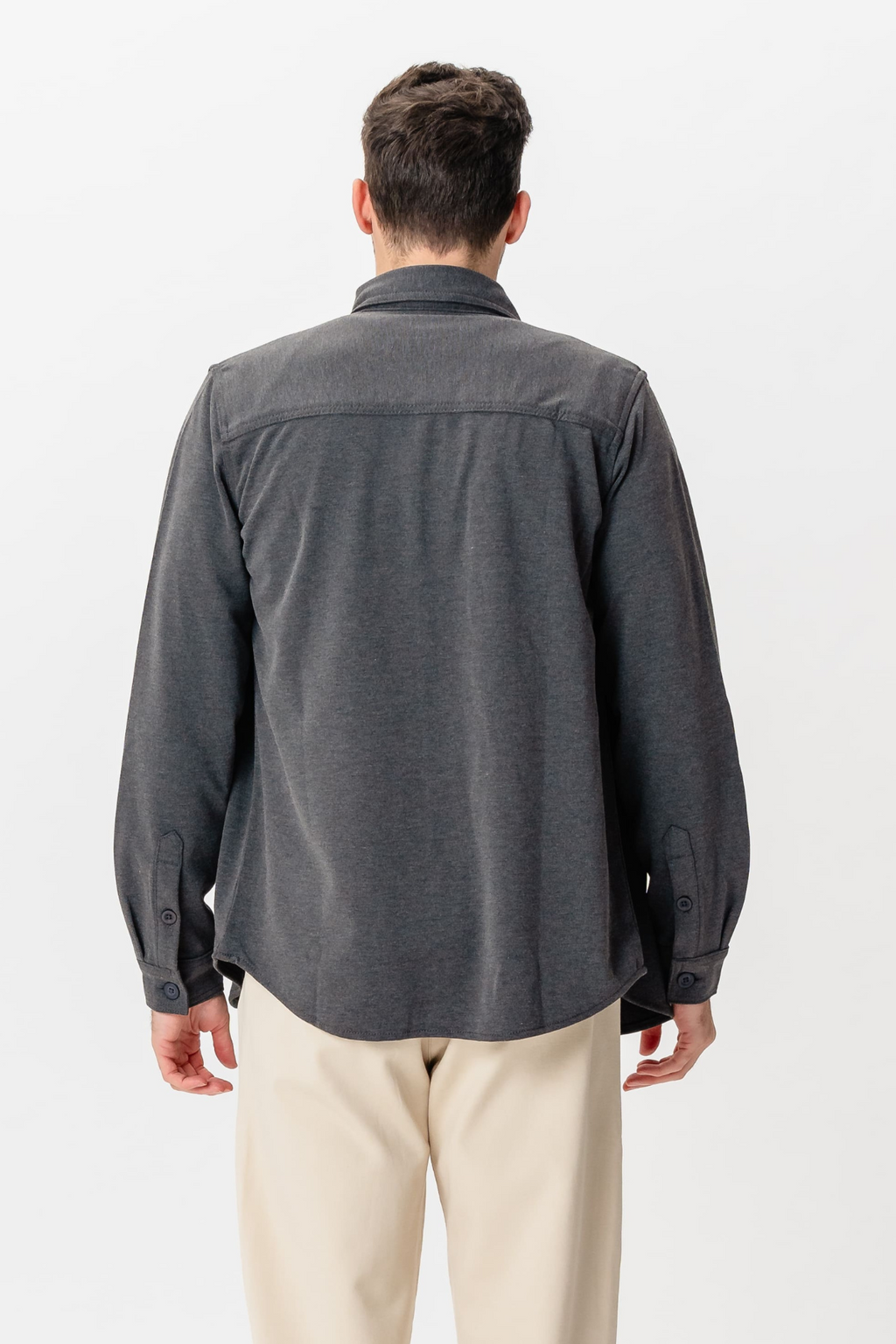 Performance Regular Overshirt - Charcoal
