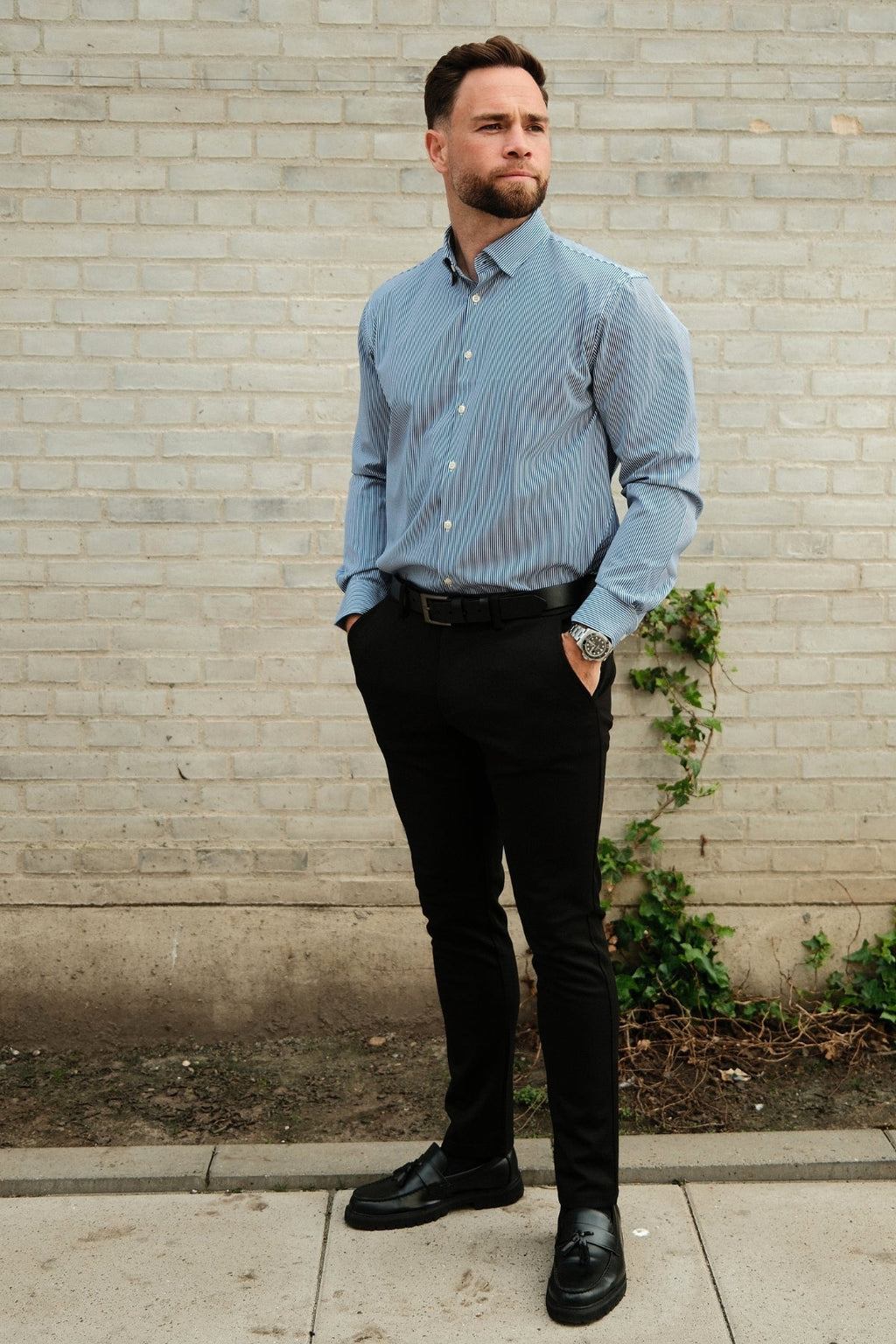 The Original Premium Performance Shirt - White/Navy