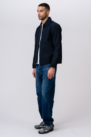 Chaqueta corta con cremallera - Azul marino