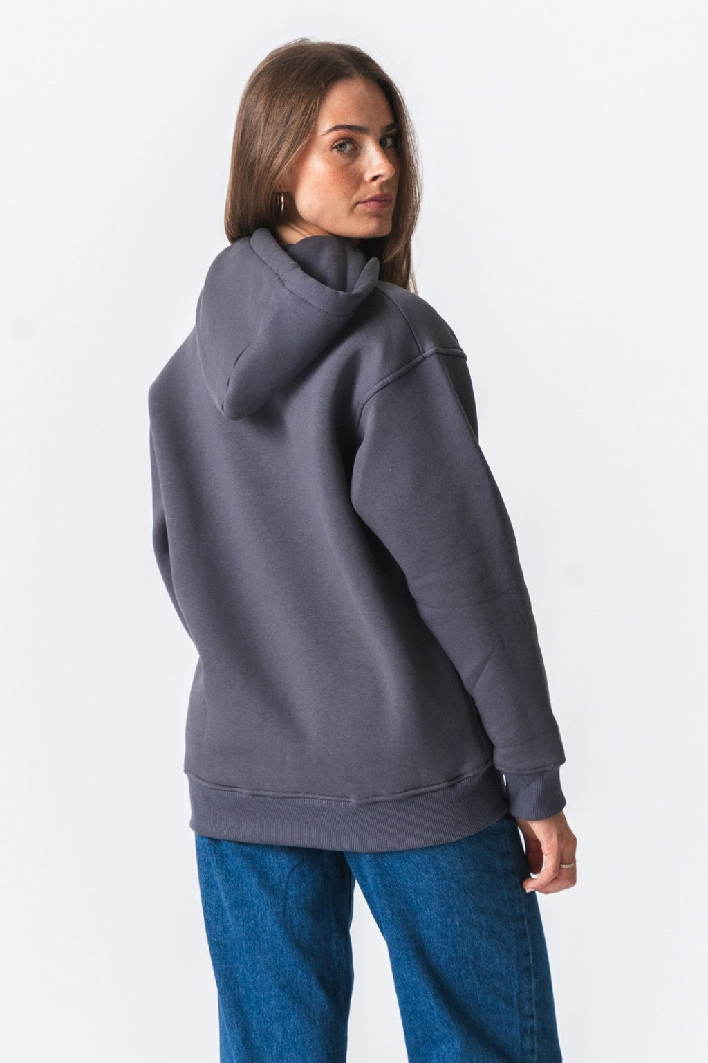 Stella Oversized Hoodie - Dark Grey