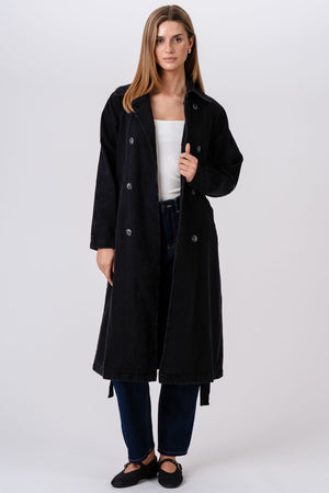 Denim Trenchcoat - Dark Blue
