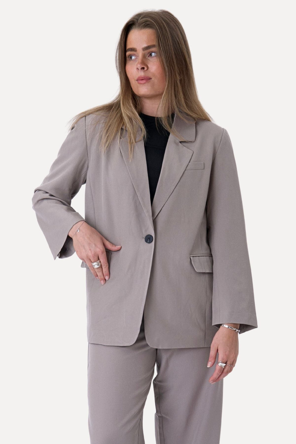 Oversized Blazer - Grey