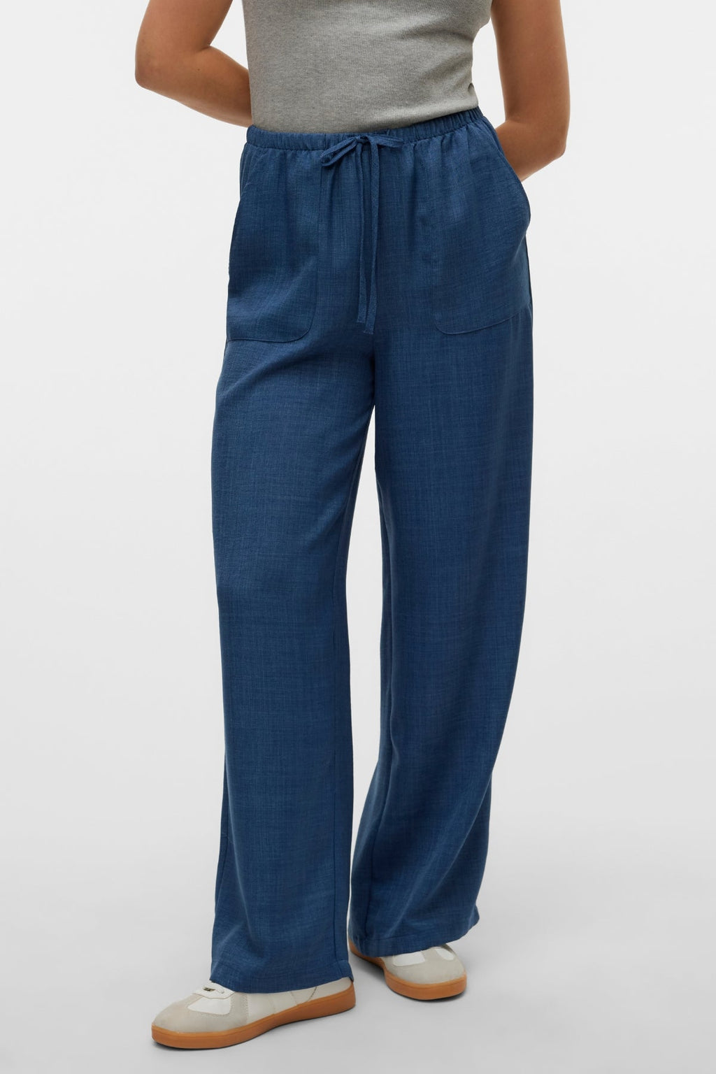 Pantalón Suelto Melaney - Dark Denim Melange