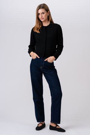 Cárdigan de punto Emilie - Negro