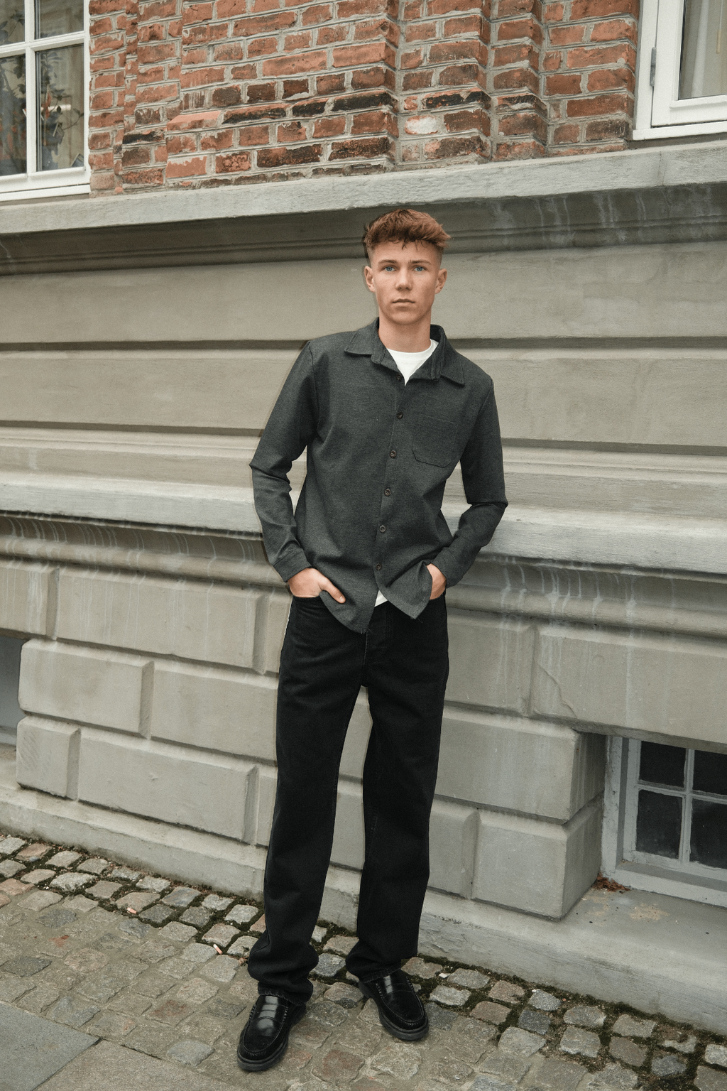 Vaqueros holgados - Denim negro