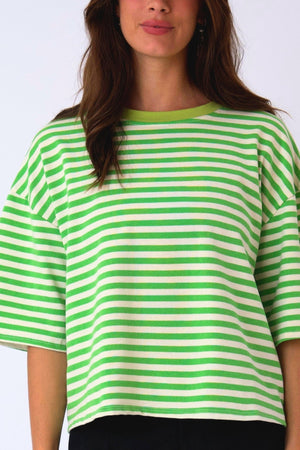 Zoe T-Shirt - Green/White