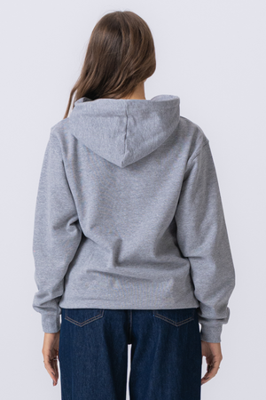 Basic zip hoodie - Gray