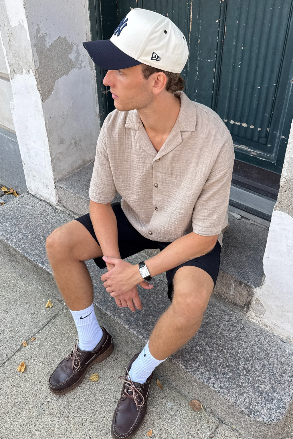 Camisa de manga corta - arena