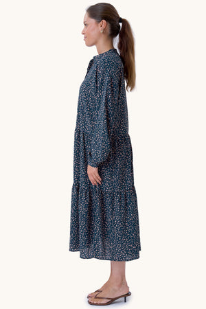 Sara long-sleeved dress - Green