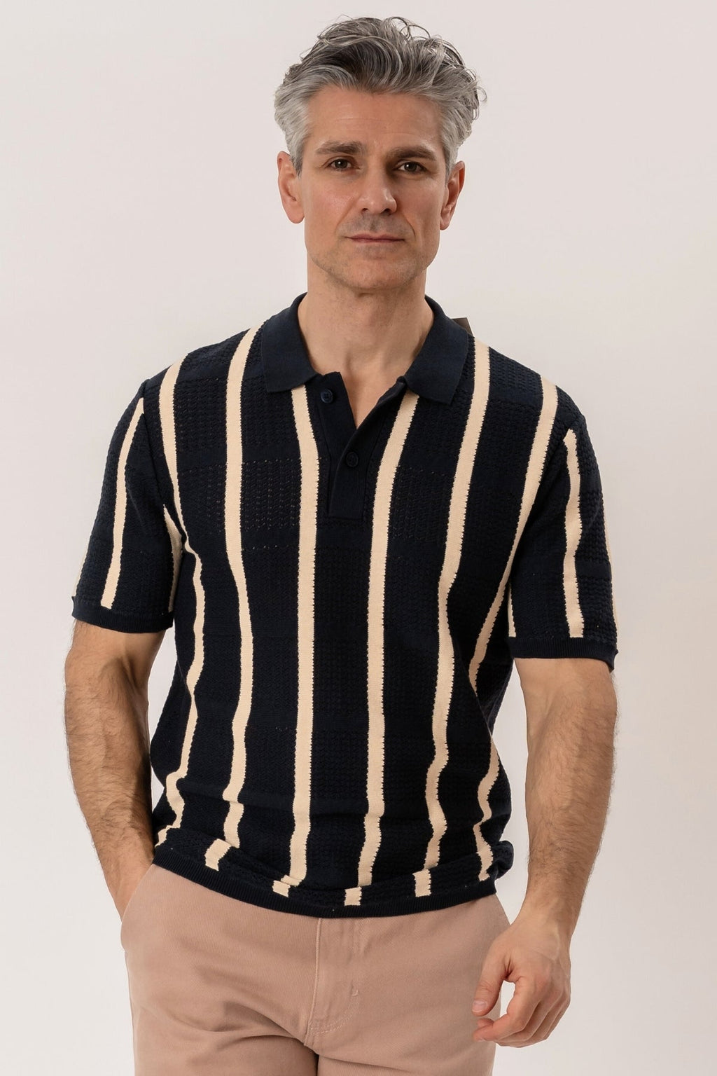 Otis Knit Polo - Navy