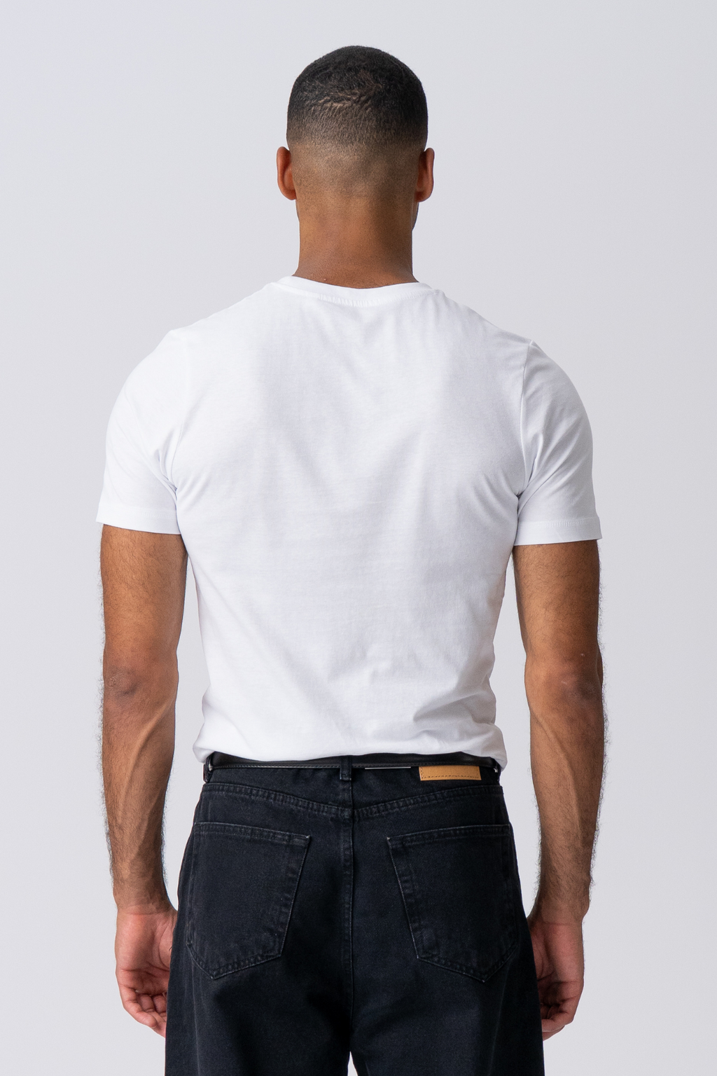 Camiseta muscular - blanco