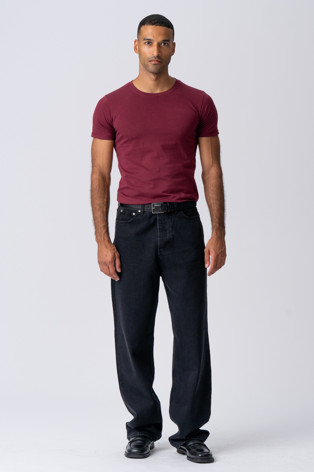 Camiseta muscular - Borgoña Rojo