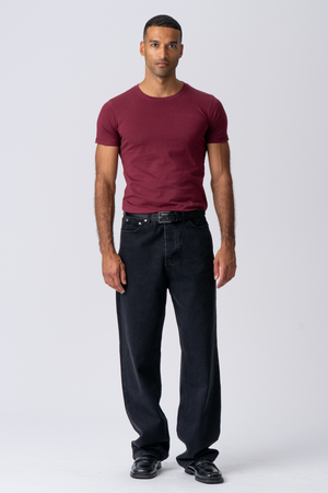 Camiseta muscular - Borgoña Rojo