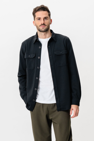 Performance Regular Overshirt - Negro
