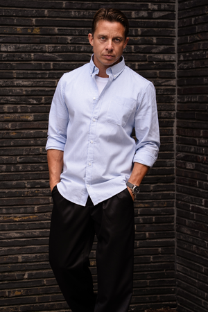 The Original Performance Camisa de Oxford - azul claro/blanco