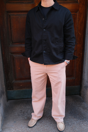 Chino recto de algodón - Beige