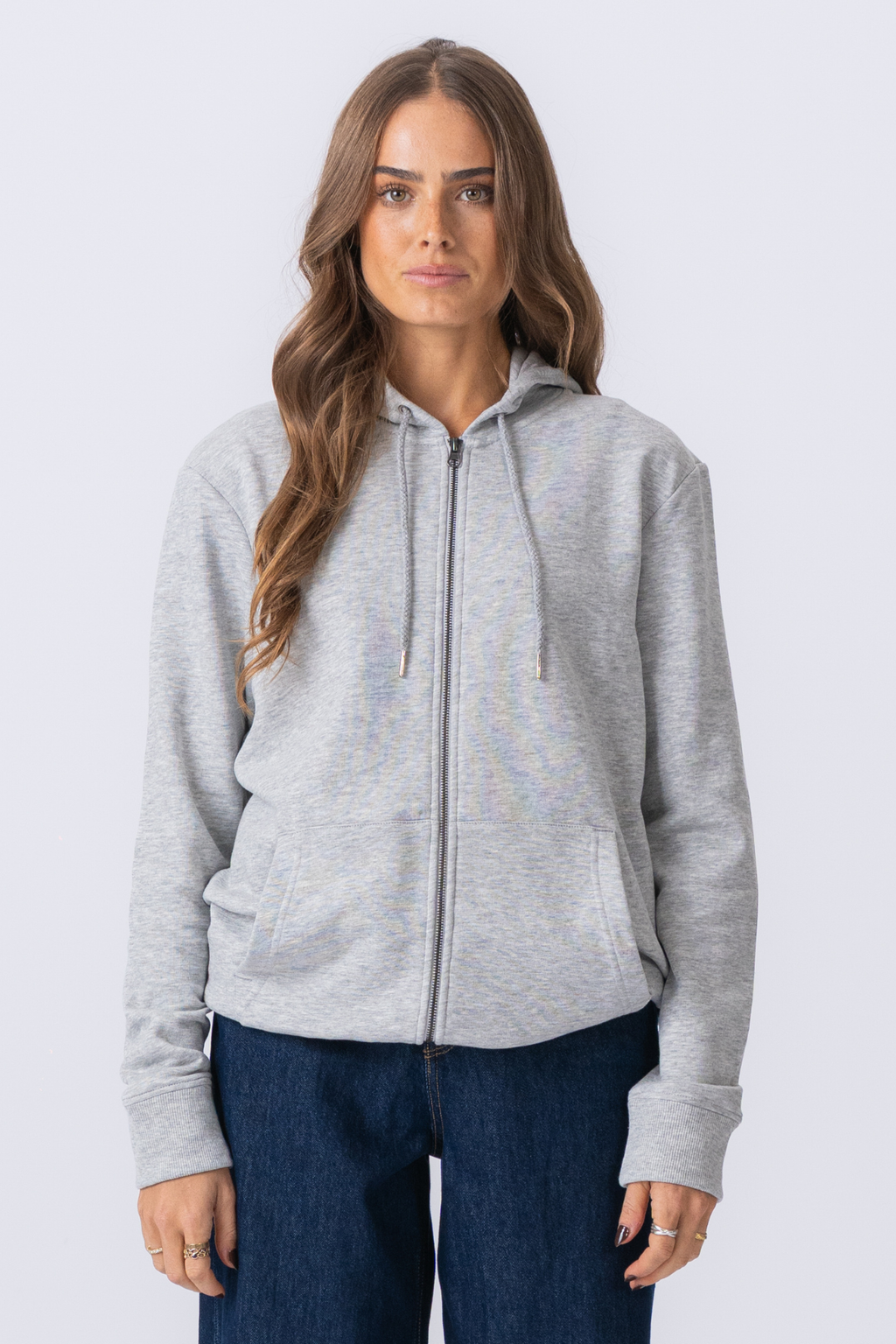Sudadera con capucha zip - gris