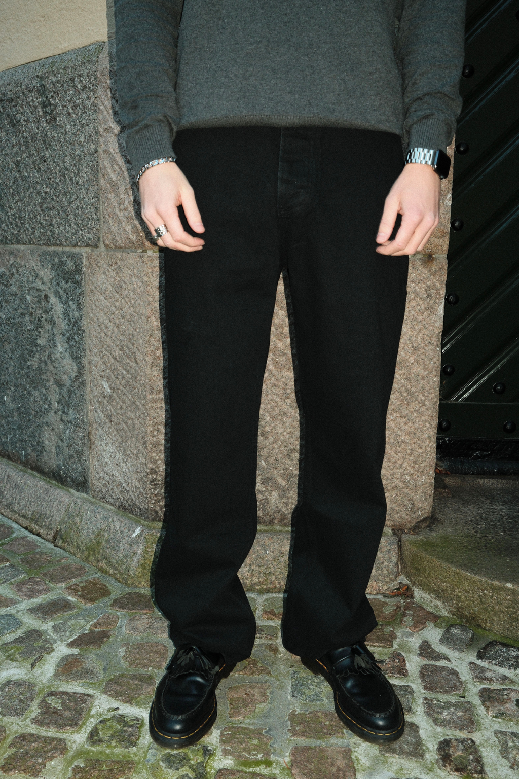 Vaqueros holgados - Denim negro