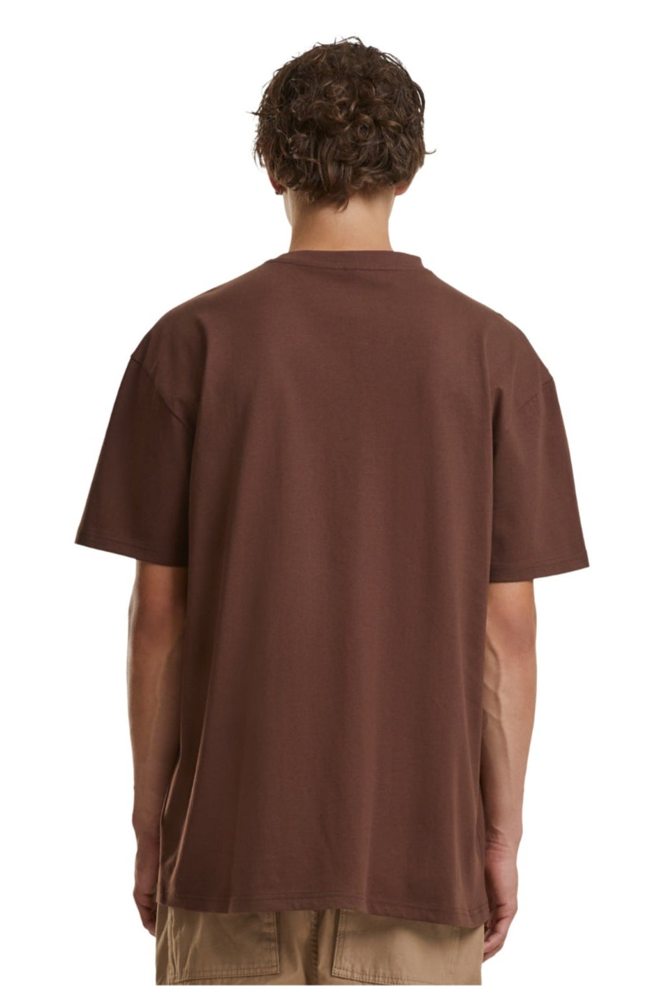 Pesado Oversized Camiseta - marrón chocolate