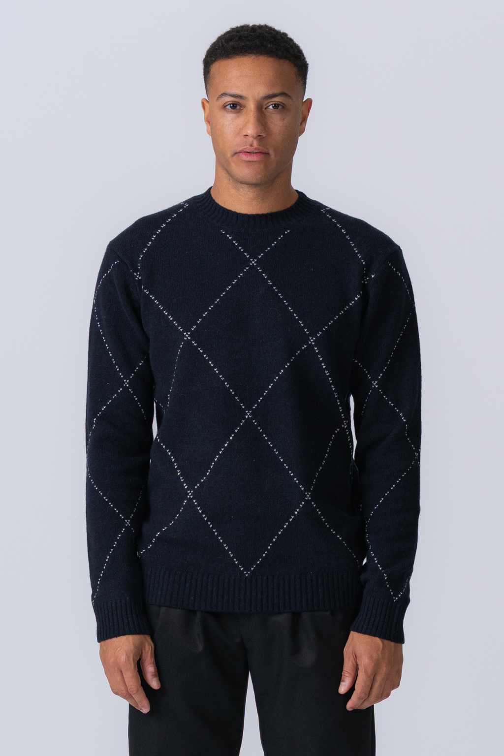 Isaac Wool Knit - Marina oscura